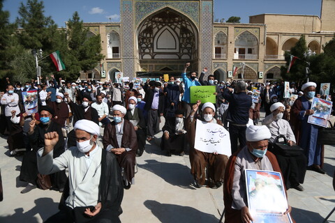 اجتماع بزرگ حوزویان در محکومیت جنایات تروریستی و حمایت از مردم مظلوم افغانستان