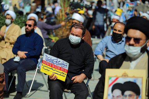 اجتماع بزرگ حوزویان در محکومیت جنایات تروریستی و حمایت از مردم مظلوم افغانستان