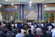 تصاویر/ اجتماع طلاب و روحانیون حوزه علمیه اهواز در محکومیت کشتار شیعیان افغانستان