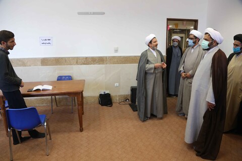 تصاویر/ بازدید حجت الاسلام والمسلمین همتی از مدرسه علمیه پیامبراعظم(ص)