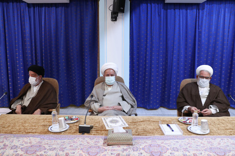 تصاویر/ دیدار اعضای جامعه روحانیت مبارز با رییس جمهور