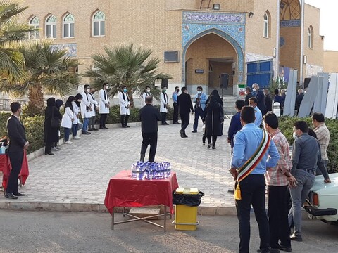 تصاویر/آیین بزرگداشت شهید مدافع سلامت دکتر محمد زارع جوشقانی در کاشان