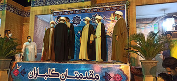 ۵ طلبه خرمشهری به لباس مقدس روحانیت ملبس شدند + عکس