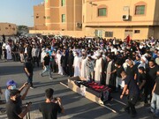 مراسم تشییع و خاکسپاری زندانی بحرینی برگزار شد + تصاویر