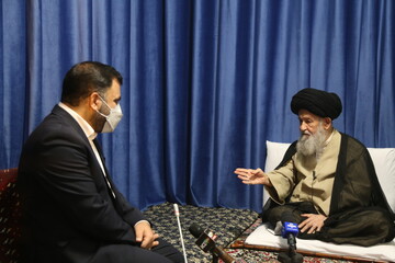 تصاویر / دیدار وزیر ارتباطات و فناوری اطلاعات با حضرت آیت الله علوی گرگانی