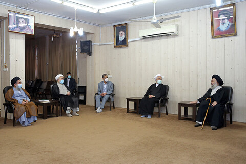 تصاویر/ دیدار صمیمانه رئیس قوه قضائیه با آیت الله موسوی جزایری