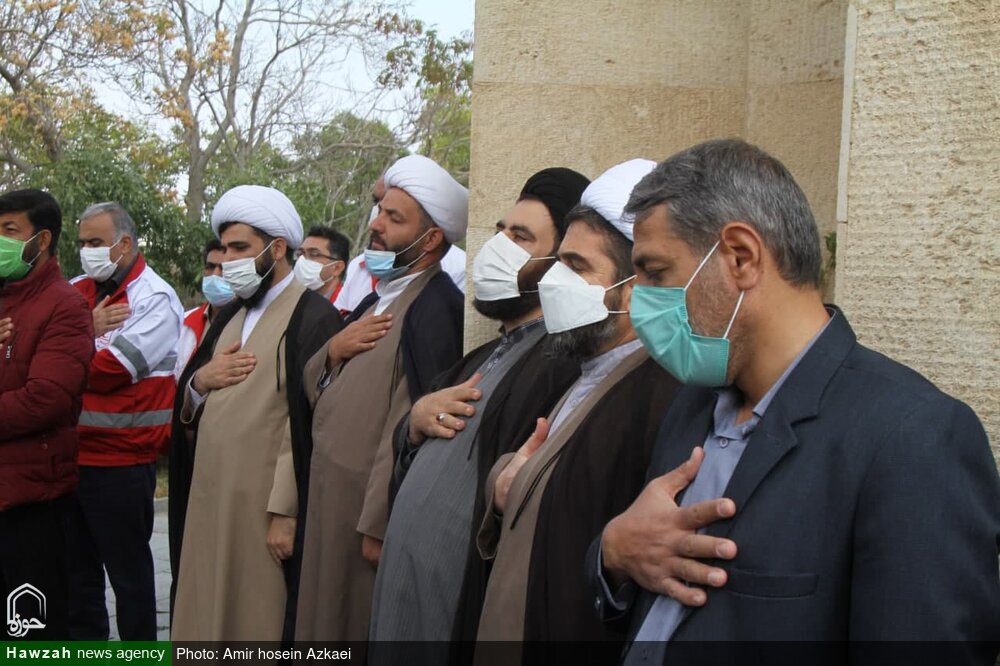 ادای احترام مسئولان همدان به امام جمعه فقید + عکس
