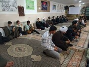 تصاویر/ درس اخلاق در مدرسه علمیه امام صادق (ع) بیجار