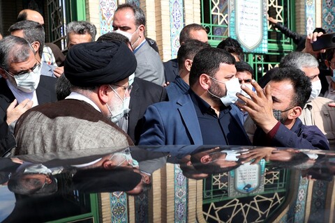 تصاویر / زیارت حرم امامزاده یحیی(ع) و مزار شهدای سمنان با حضور رئیس جمهور