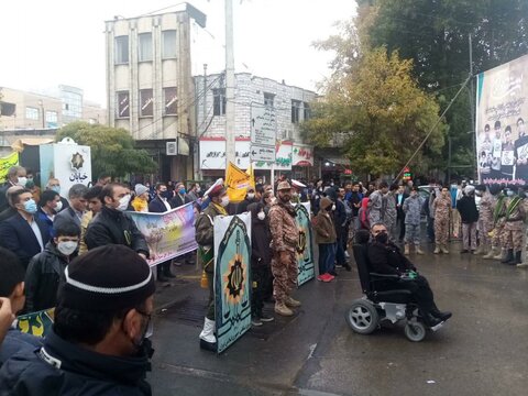 تصاویر/ تجمع حماسی مردم شهرستان قروه در یوم الله 13 آبان ماه