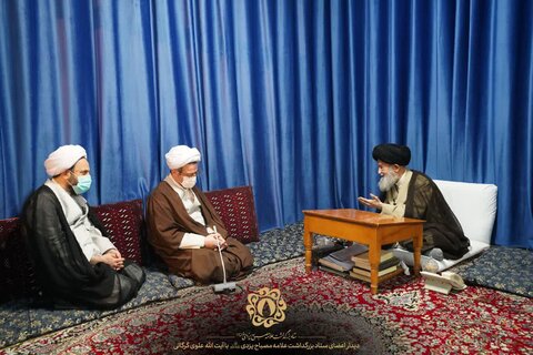 دیدار اعضای ستاد بزرگداشت علامه محمد تقی مصباح یزدی با آیت الله علوی گرگانی