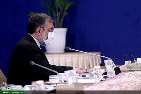 بالصور/ اجتماع المقر الوطني لمكافحة جائحة كورونا في إيران