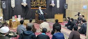 صوت و عکس | سخنرانی حجت‌الاسلام والمسلمین رمضانی در مراسم چهلم علامه حسن زاده آملی در مدرسه علمیه حقانی