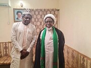 دیدار شیخ زکزاکی با روزنامه نگار مطرح نیجریه