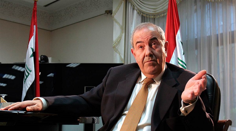 علاوي يبعث رسالة الى آية الله السيستاني بشأن الأوضاع الحالية