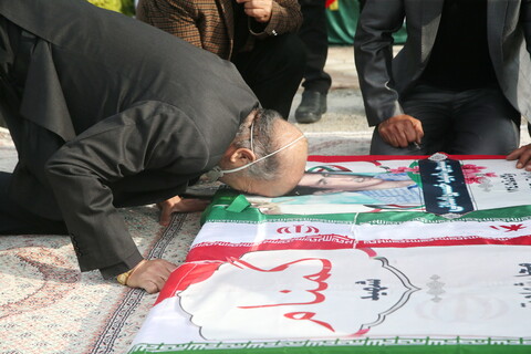 تصاویر / پایان 34 سال دوری شهید گمنام