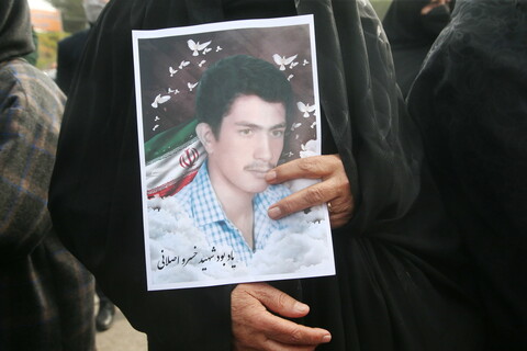 تصاویر / پایان 34 سال دوری شهید گمنام