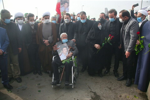 تصاویر / پایان 34 سال دوری شهید گمنام