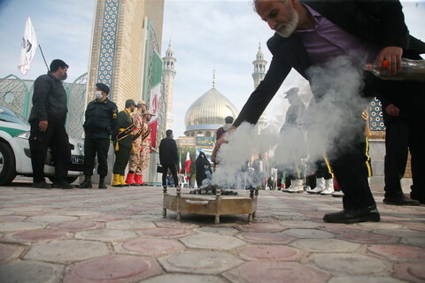 تصاویر / پایان 34 سال دوری شهید گمنام
