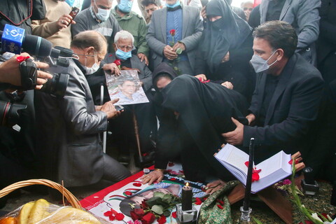 تصاویر / پایان 34 سال دوری شهید گمنام