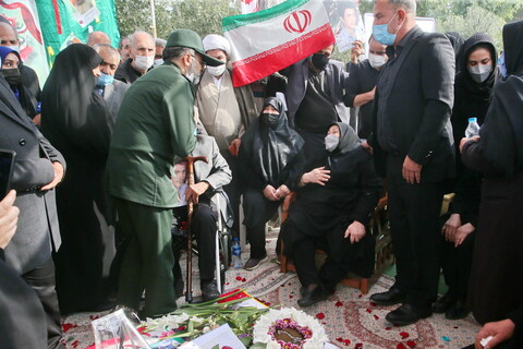 تصاویر / پایان 34 سال دوری شهید گمنام