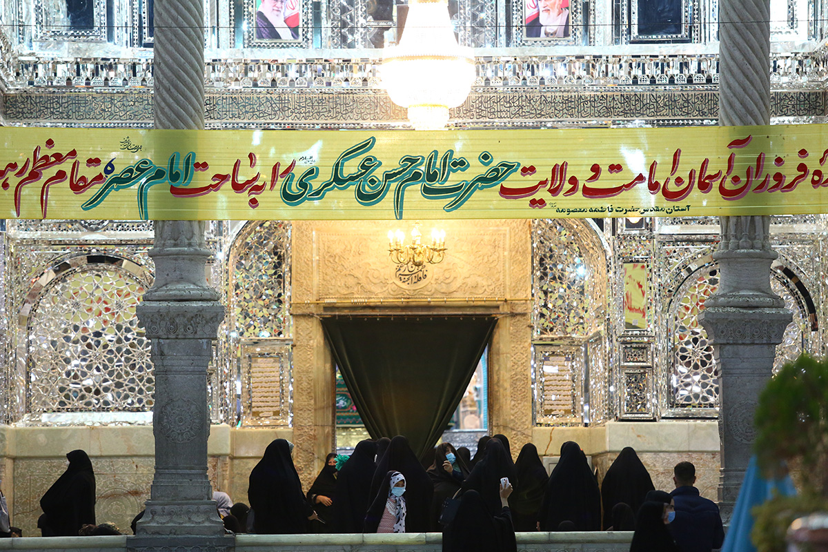 مراسم جشن میلاد امام حسن عسکری (ع) در حرم مطهر بانوی کرامت