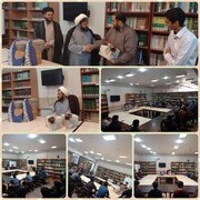 طلاب فعال عرصه کتاب و کتابخوانی مدرسه علمیه آیت الله درچه ای تجلیل شدند