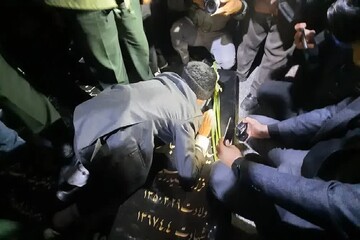 تصاویر/ مراسم تشییع شهید گمنام در سلماس