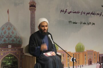 تصاویر/ درس اخلاق در مدرسه علمیه امام صادق (ع) قروه