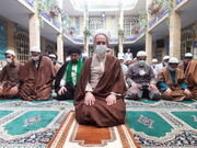 ورامین کے مدرسہ علمیہ امام صادق (ع) میں آیت اللہ اعرافی کی آمد +تصویریں