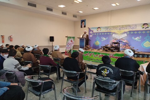 تصاویر/ حضور طلاب مدرسه علمیه سلماس در مسابقات قرآن کریم در مدرسه علمیه همدان