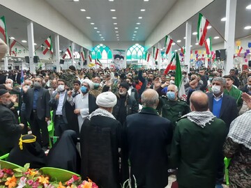 اجتماع ۲۵۰۰ نفری بسیجیان آران و بیدگل + عکس