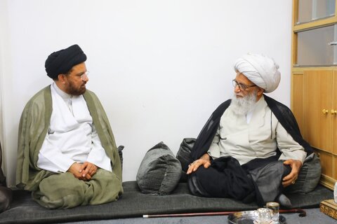 حجت الاسلام مولانا محبوب مہدی کی آیت اللہ العظمی حافظ بشیر نجفی سے ملاقات: