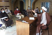تصاویری از برگزاری کلاس‌های درس در مدرسه علمیه امام خمینی(ره) کرمانشاه