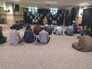 تصاویر/ درس اخلاق در مدرسه علمیه امام صادق (ع) شهرستان قروه