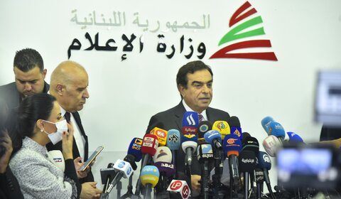 جورج قرداحی وزیر رسانه لبنان