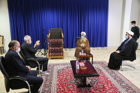 تصاویر / دیدار وزیر جدید آموزش و پرورش با آیت الله العظمی جوادی آملی
