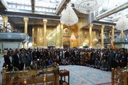 A group of Tikrit University students at the al-Abbas's (p) holy shrine