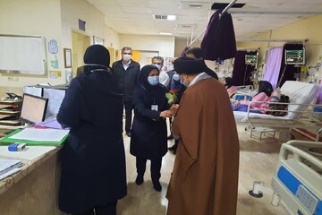 تصاویر/ تجلیل امام جمعه ماکو از پرستاران