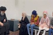 Des enfants atteints de cancer ont rencontré le Grand Ayatollah Sistani