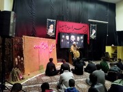تصاویر/ مراسم عزاداری ایام فاطمیه در مدرسه علمیه کامیاران