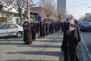 تصاویر/ دسته عزاداری به مناسبت شهادت حضرت زهرا (س) در سلماس