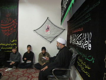 تصاویر/ مراسم عزاداری فاطمی در مدرسه امیرالمومنین(ع) رشت