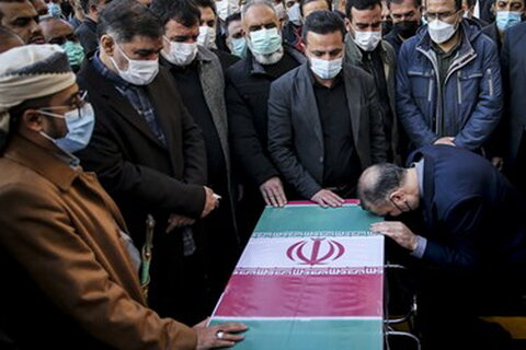 تشییع شهید «حسن ایرلو» سفیر ایران در یمن
