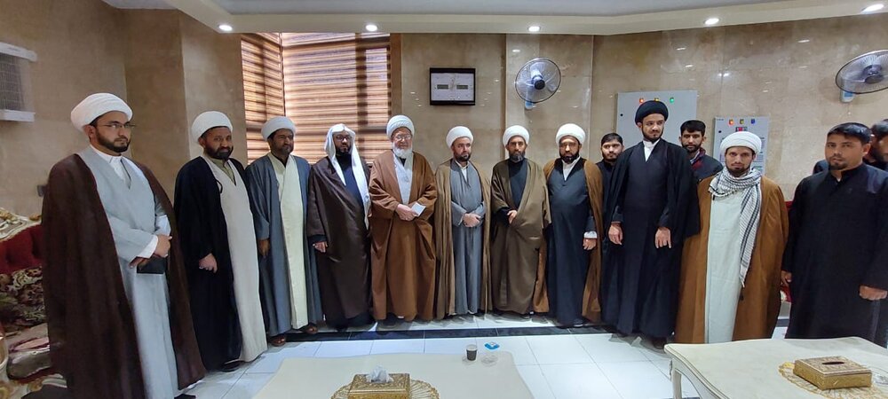 نجف اشرف میں بلتستانی طلاب کی تنظیم لجنہ آل یسن کی علامہ شیخ محمد حسن جعفری سے ملاقات