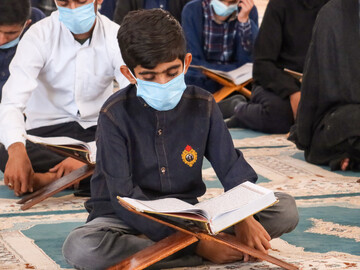 جشنواره هنرهای آسمانی در استان هرمزگان برگزار شد/ شرکت ١٤٠ نفر از طلاب + تصاویر