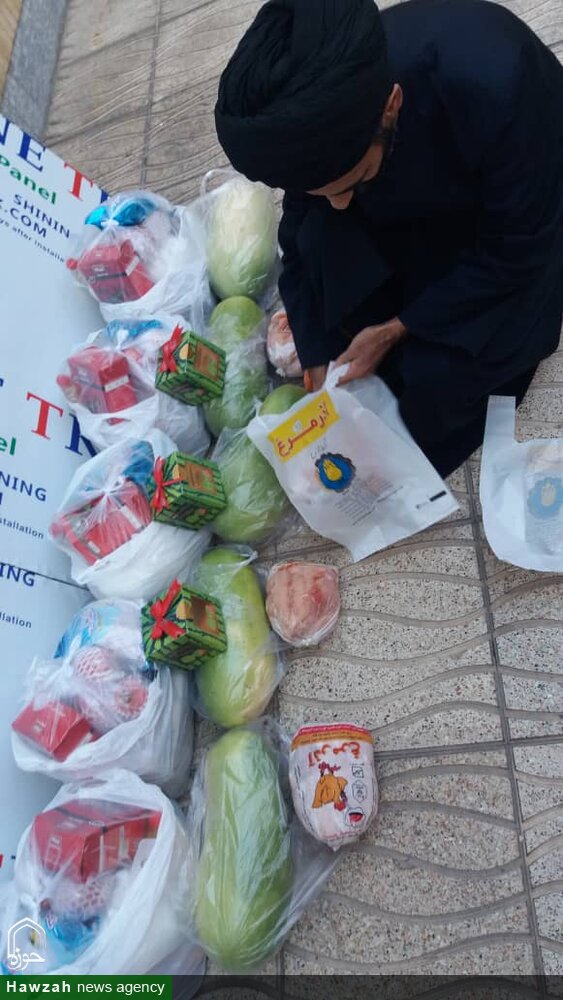 توزیع ۱۷۰ بسته معیشتی ویژه یلدای فاطمی در تبریز