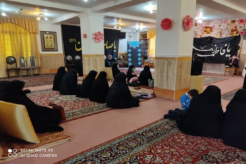 تصاویر/ مراسم عزاداری حضرت زهرا (س) در مدرسه علمیه الزهرا (س) خوی