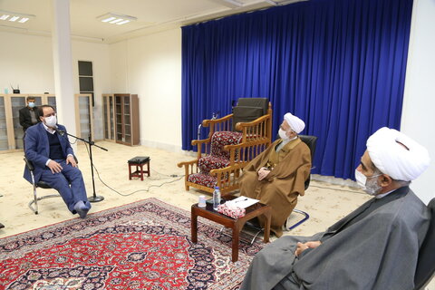 تصاویر / دیدار رئیس دانشگاه تهران با آیت الله العظمی جوادی آملی