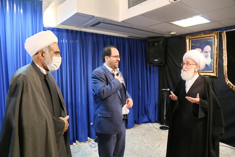 تصاویر / دیدار رئیس دانشگاه تهران با آیت الله العظمی نوری همدانی